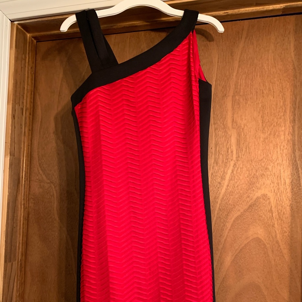 black and red dress